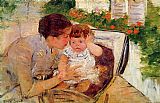 Mary Cassatt Susan Comforting the Baby 1881 painting